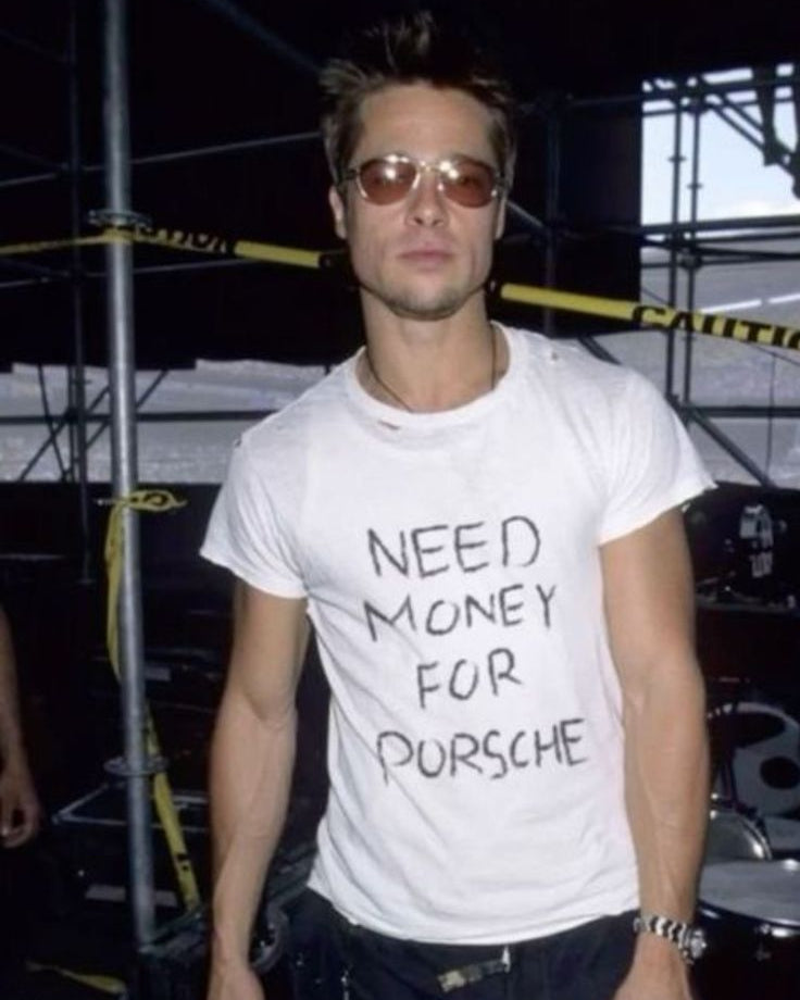 CAMISETA NEED MONEY FOR THE PORCHE